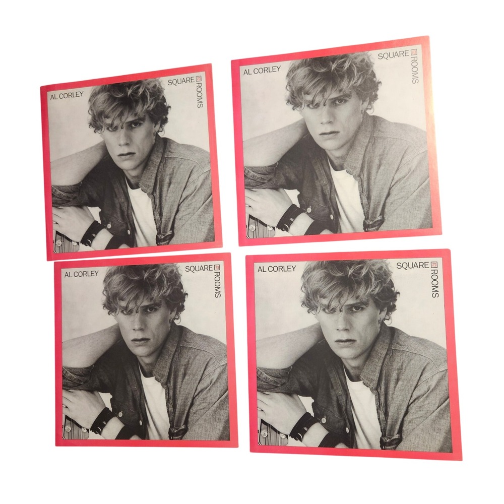 Al Corley Square Rooms Vintage 1984 Promo Flat Album Posters 12x12 Pop Rock